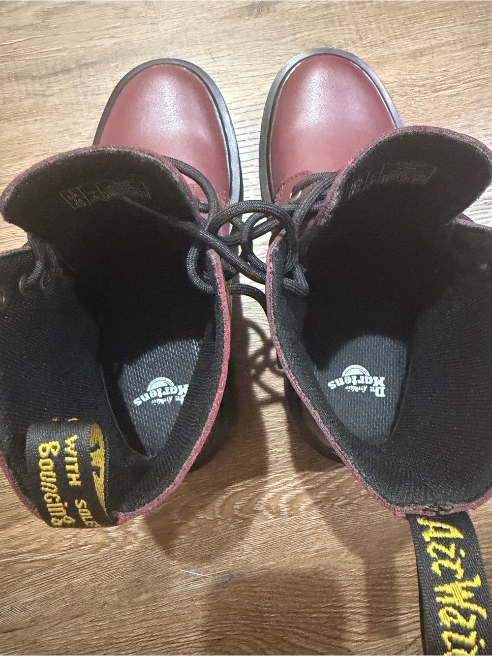 Dr. Martens Luana Burgundy (Cherry Red) Lace-Up Combat Boots Women’s 7 - Picture 10 of 12